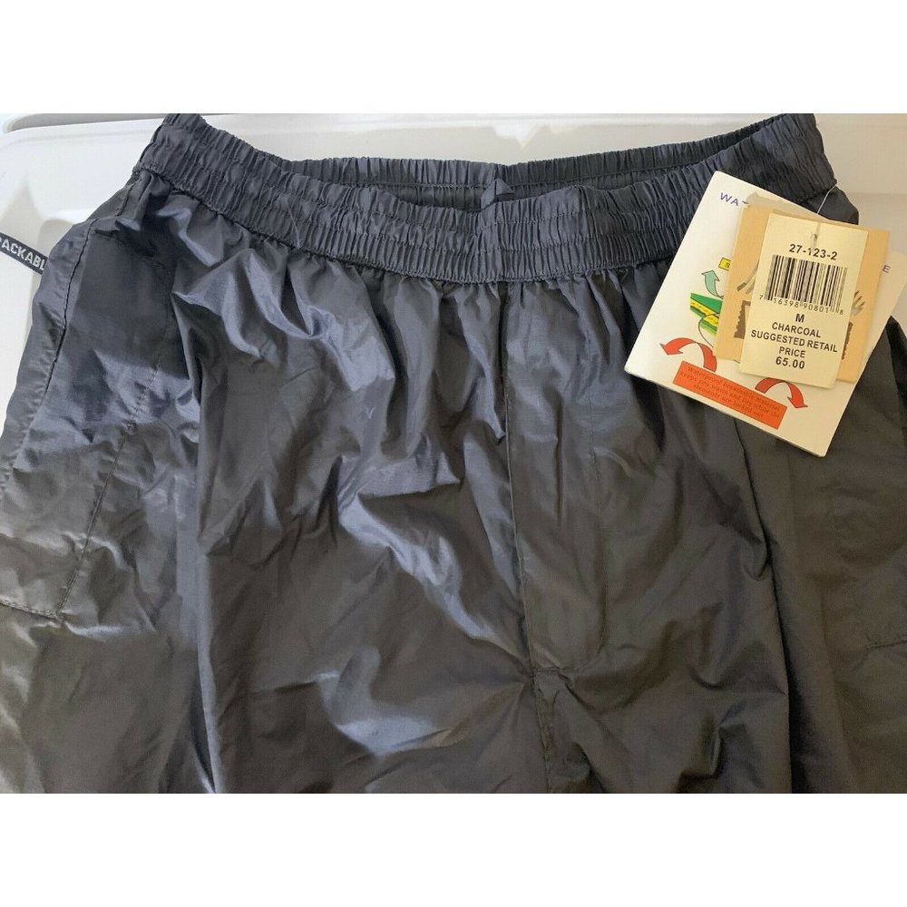 New WFS Element Gear Men’s Sz M Gray Waterproof‎ Hunting Fishing Outdoor Pants